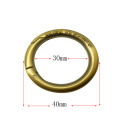 Handbags Plated Metal O Ring Alloy Round Carabiner Hook